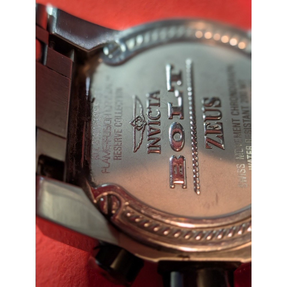 Invicta Bolt Zeus 56.3 mm Silver Stainless Steel Case Band Men's Wristwatch
